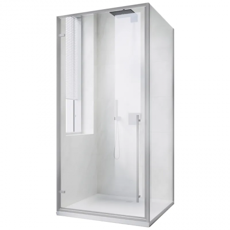 Душова кабіна SR-SC-08-TR-01/90x90x200/без піддону/прозоре скло/Easy Clean/6мм/CHROME (KR5371)